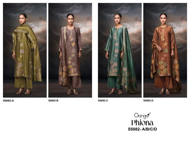 Ganga phiona 5082 wholesale dress materials in surat